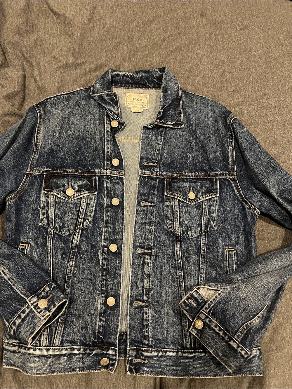 Polo by Ralph Lauren Vintage-Inspired Dark Blue Denim Jacket